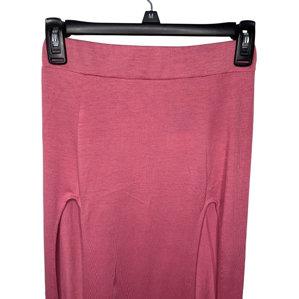 Rag & Bone Womens Pink Maxi Skirt With Side Slits Size XXS - Picture 7 of 12